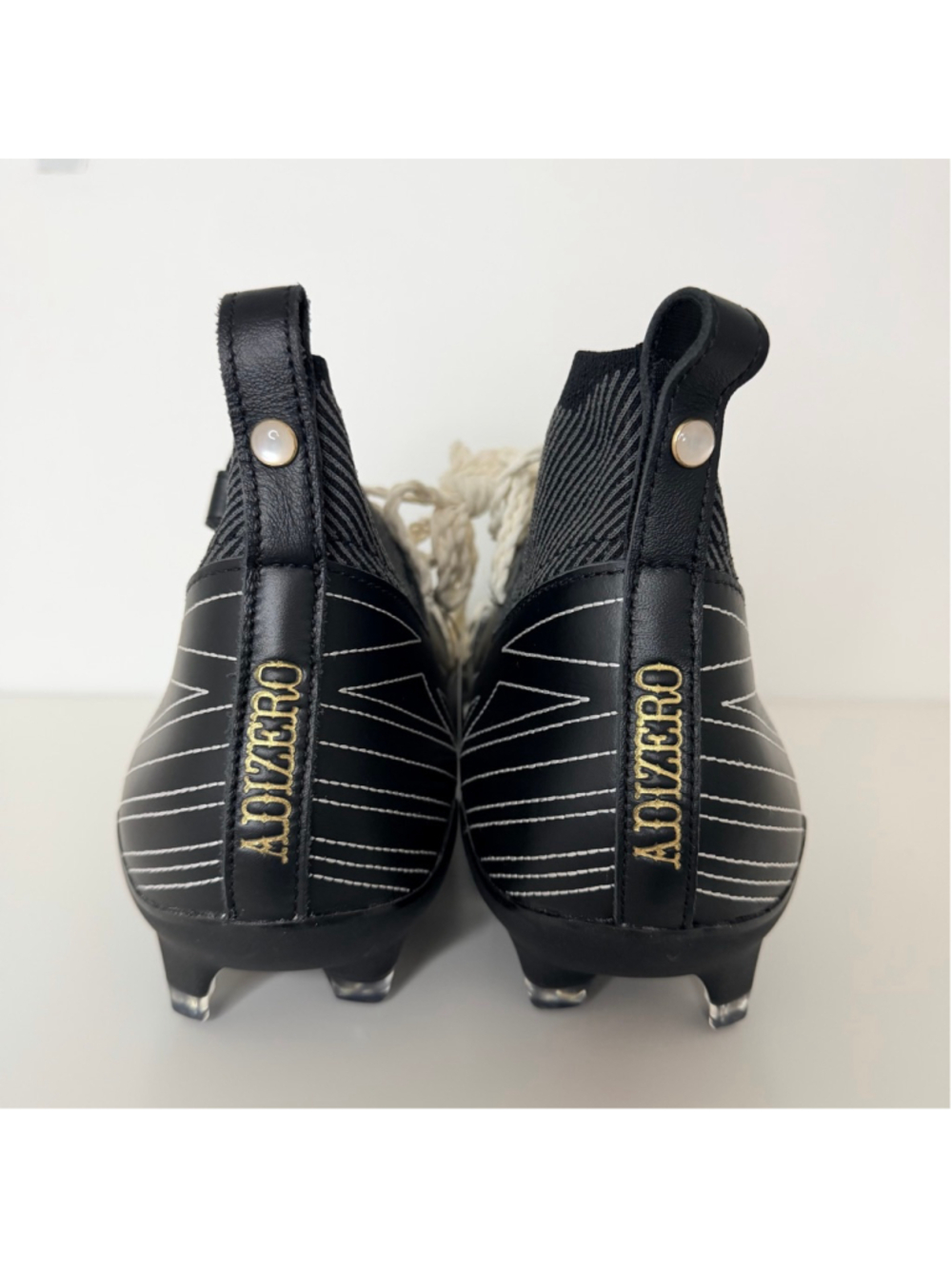 Adidas New Adizero Impact+ Football Cleats Men's Size 15 Black White Primeknit - Picture 3 of 12